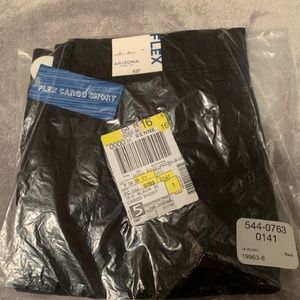 Boys Cargo Short Arizona Jean Husky Size 18 Black